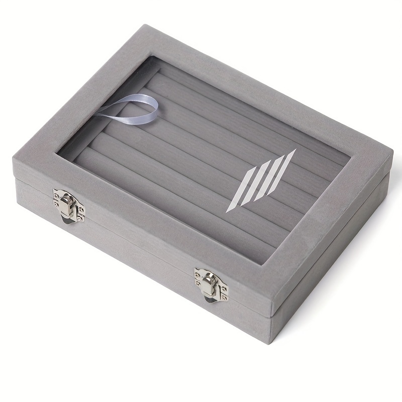 Flannelette 24 Grid Ornaments Earring Box